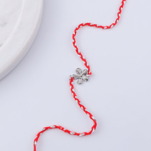Petal Silver Rakhi