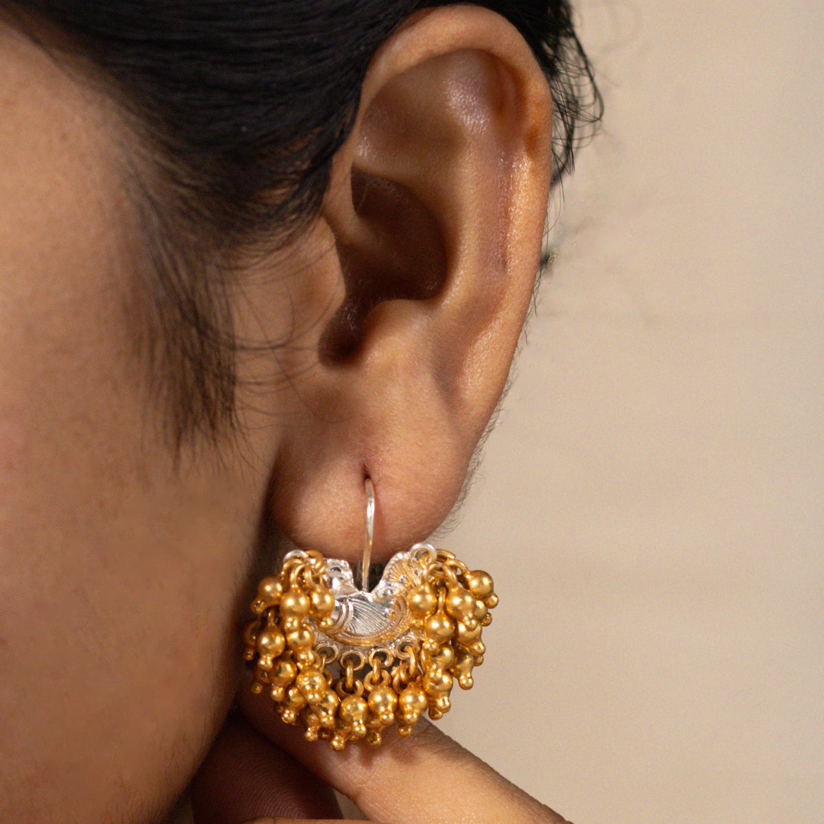 Peacock Bugadi (Dual Tone, Clip on)