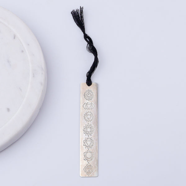 7 Chakras Silver Bookmark