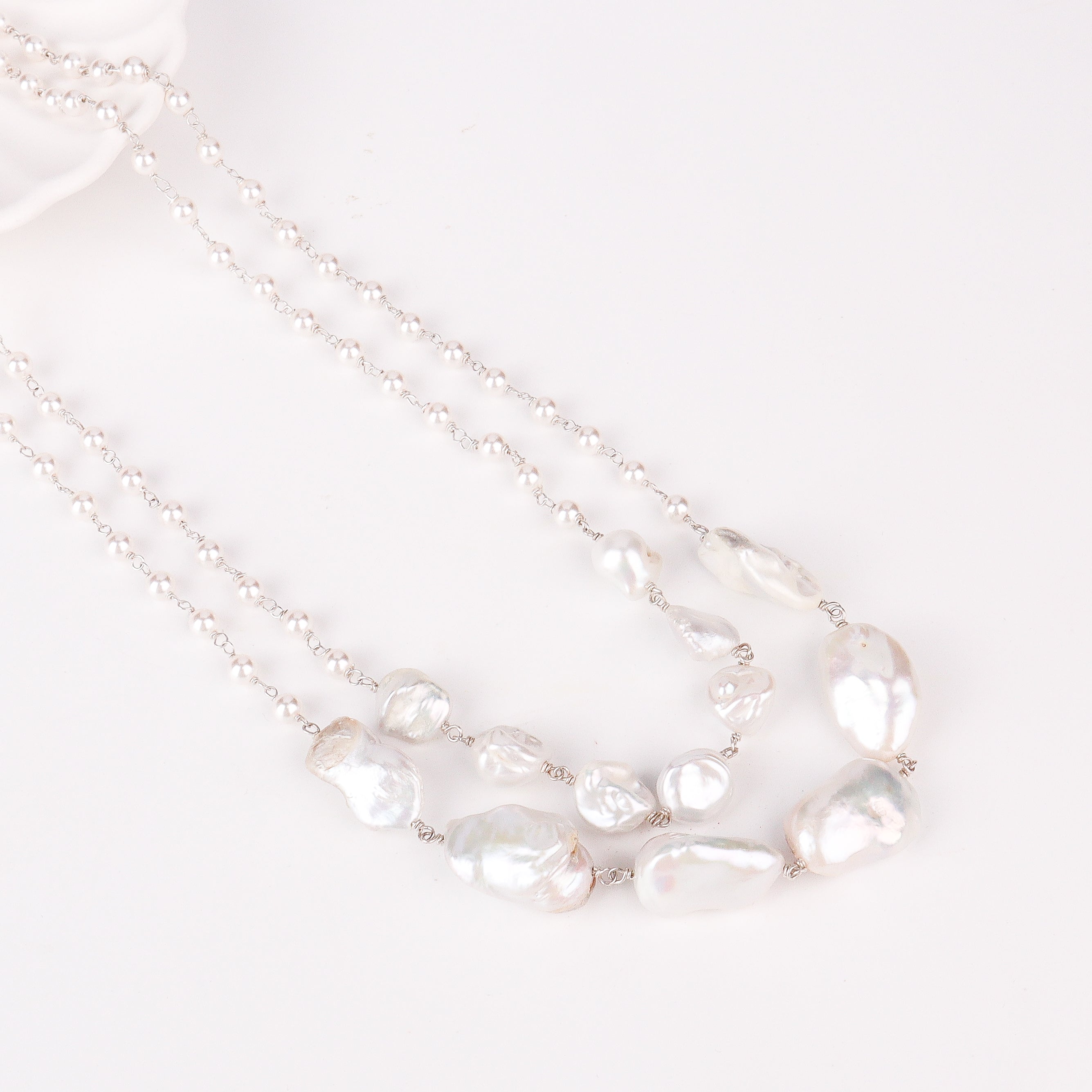 2 Layer Fresh Water Pearl Necklace