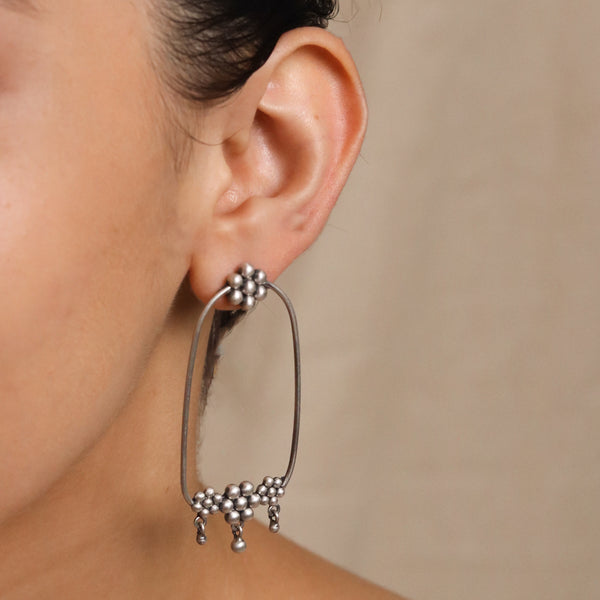 Kudi Chandbali | 925 silver earring | size : large