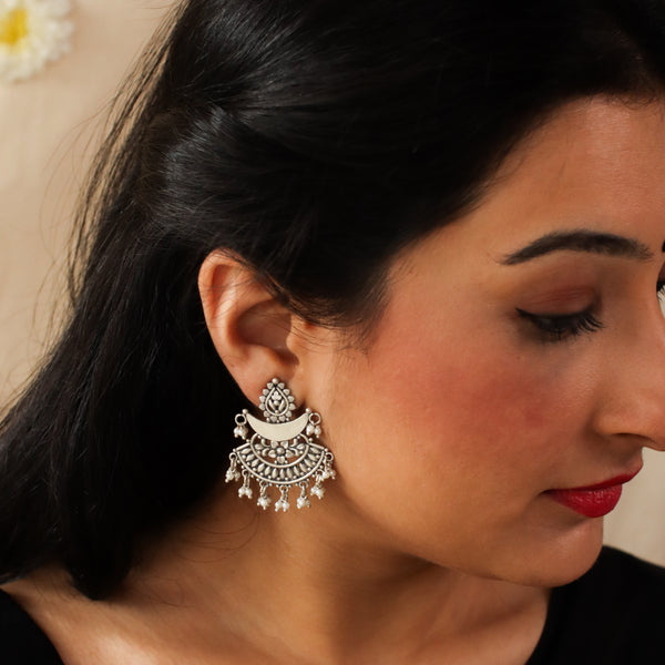 Chandbali ( Mahnoor) | 92.5 silver | Size : Small