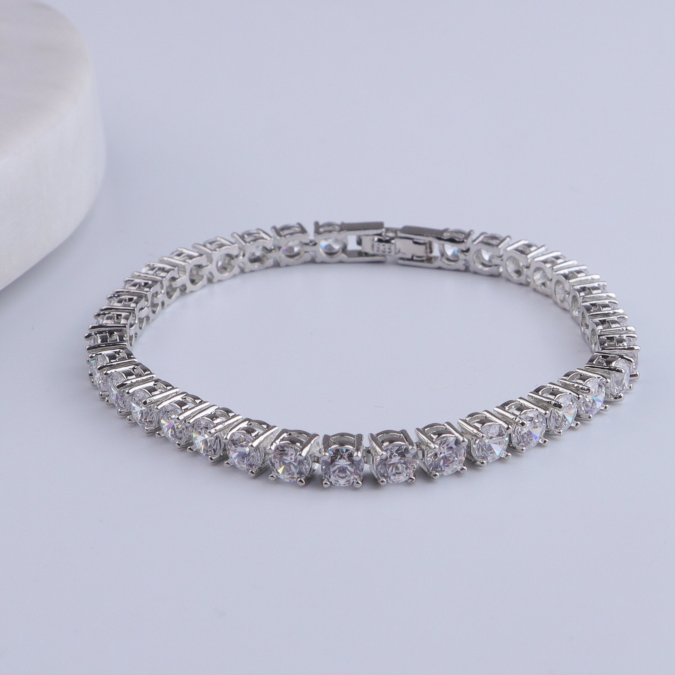 Silver CZ Tennis Bracelet