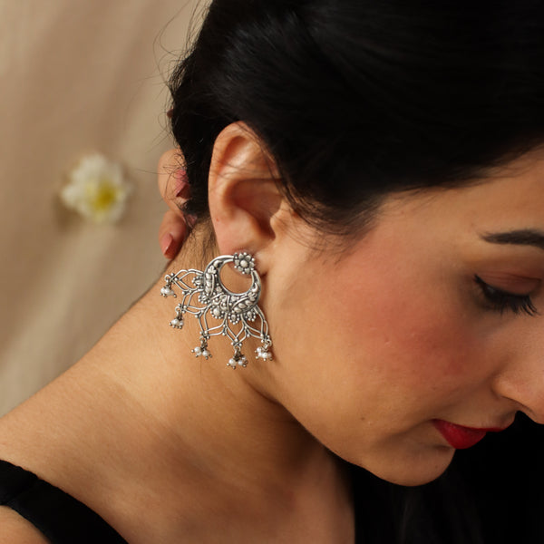 Chandbali (Saleha) | 92.5 Silver | Size : Small