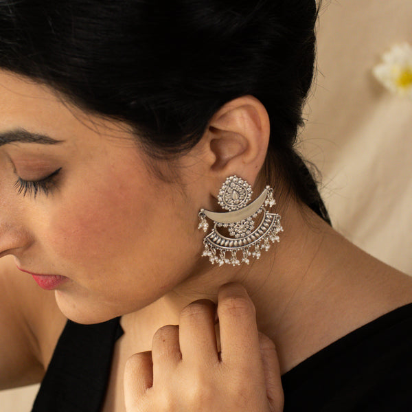 Chandbali ( Mahnoor) | 92.5 silver | Size : Medium