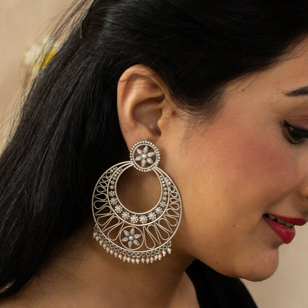 Chandbali ( Aafreen ) | 92.5 silver | size : large