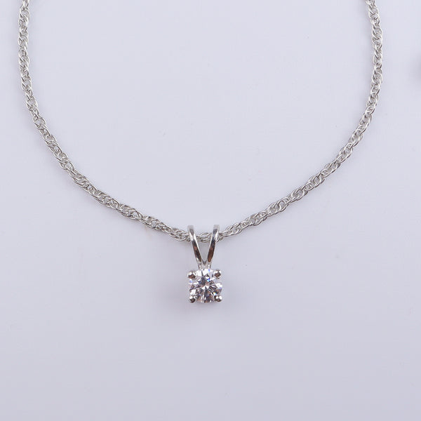 Silver CZ Tiny Round Shape Set