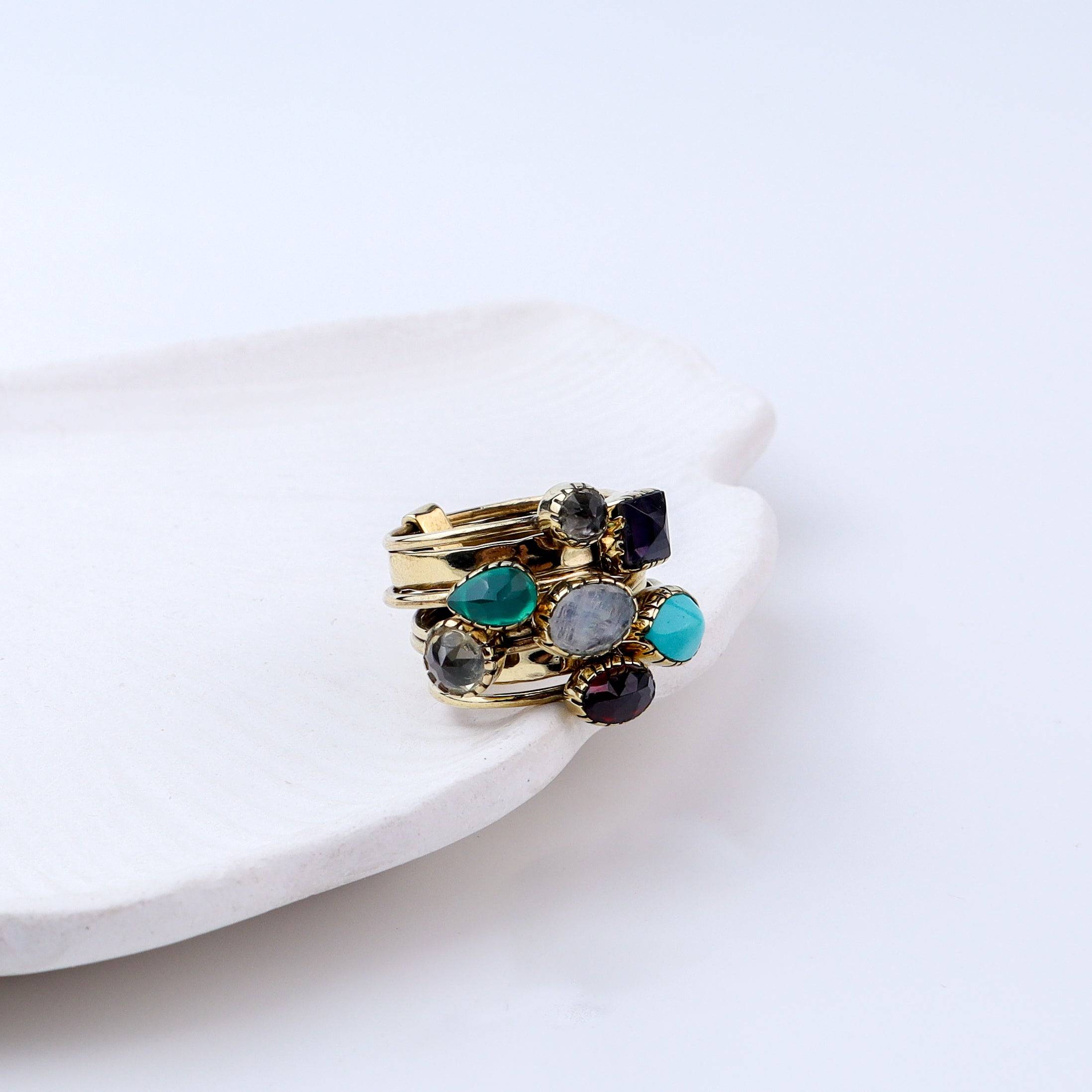 Close-up of Brass Fashion Ring showcasing intricate detailing, unique design, and fine craftsmanship