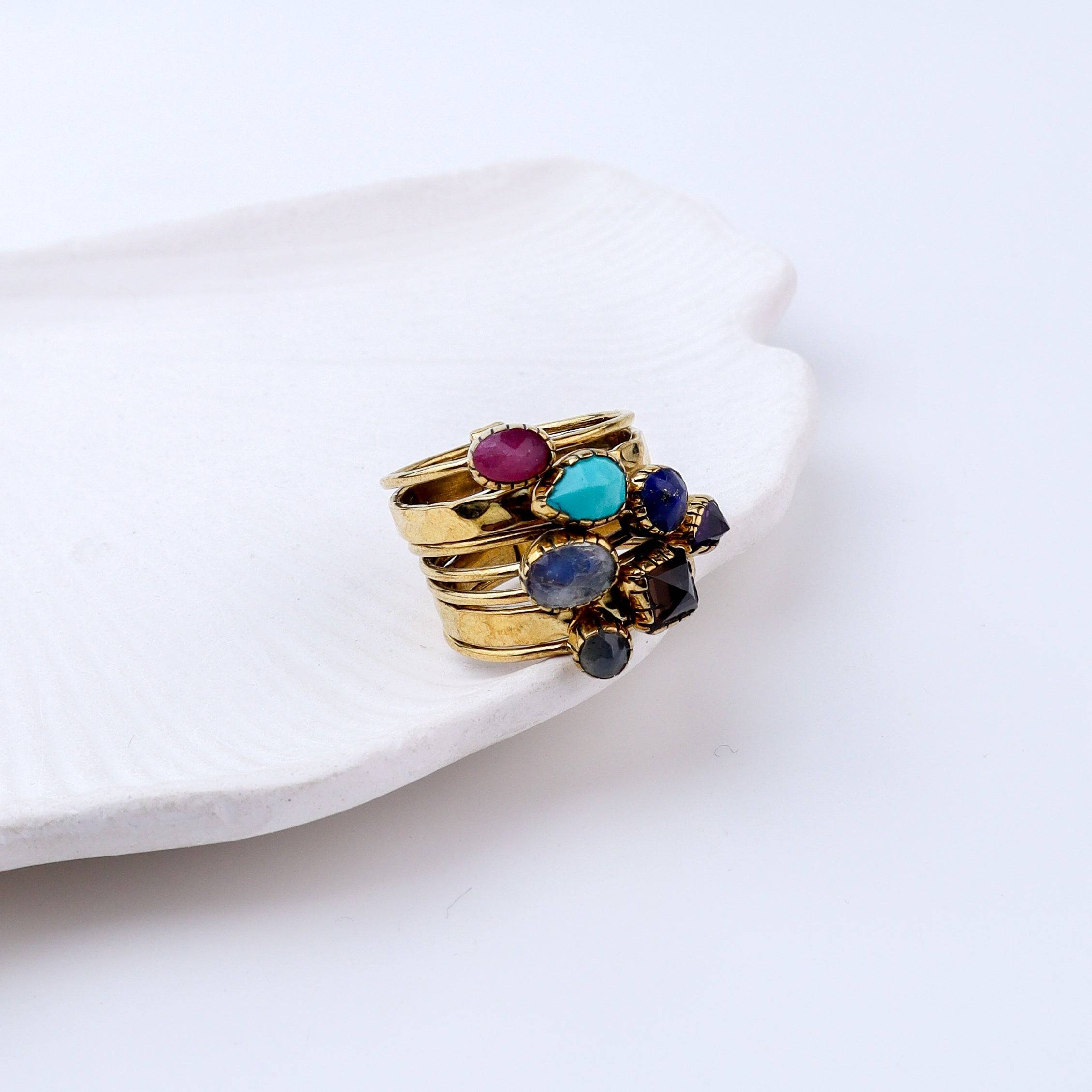 Close-up of Brass Fashion Ring showcasing intricate detailing, unique design, and fine craftsmanship