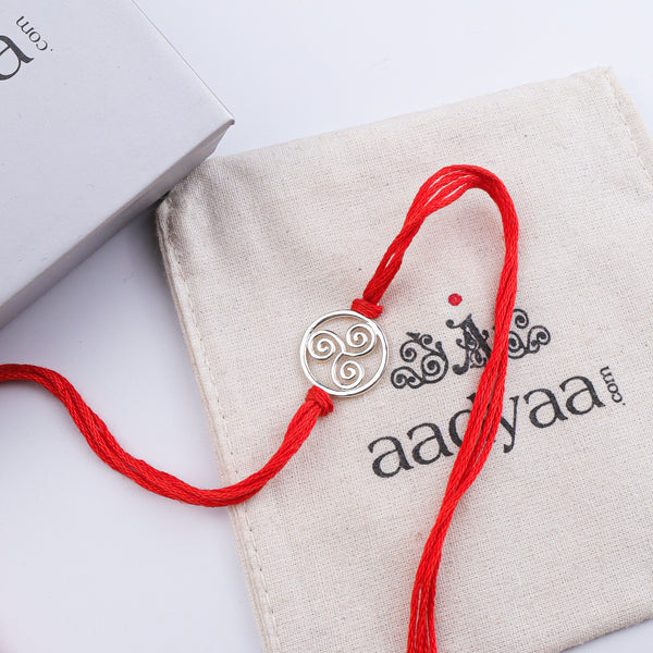 Triskel Silver Rakhi