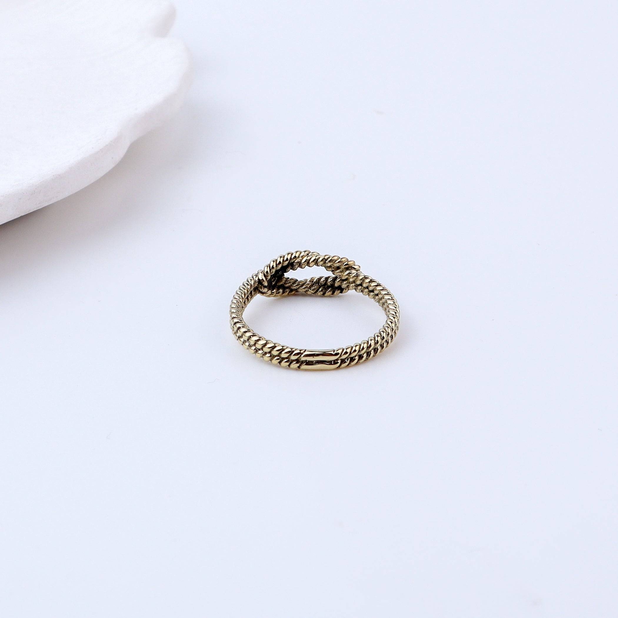Brass Fashion Ring showcasing the brass material, detailed craftsmanship, and smooth polished finish