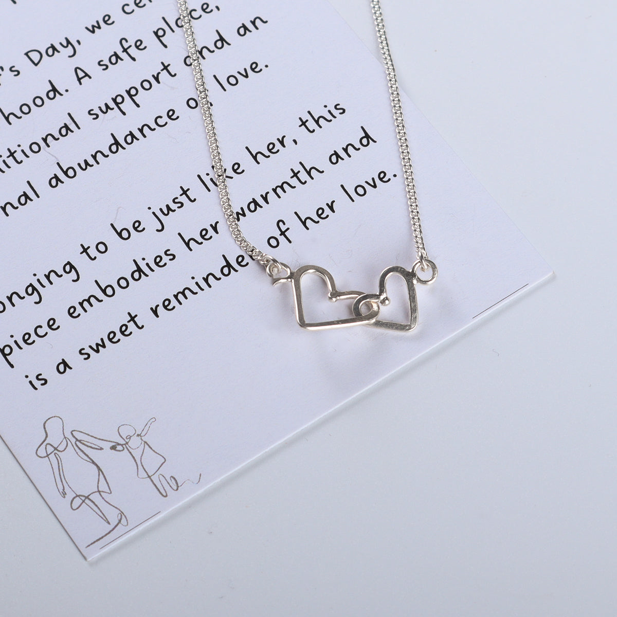 Mother & Me (Heart Round Pendant) Necklace