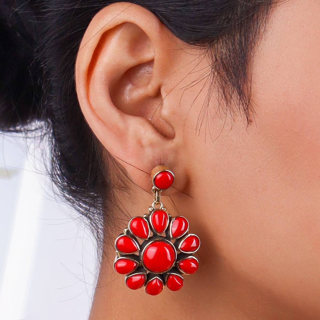Brass Fashion Pendant & Earrings Set without Chain