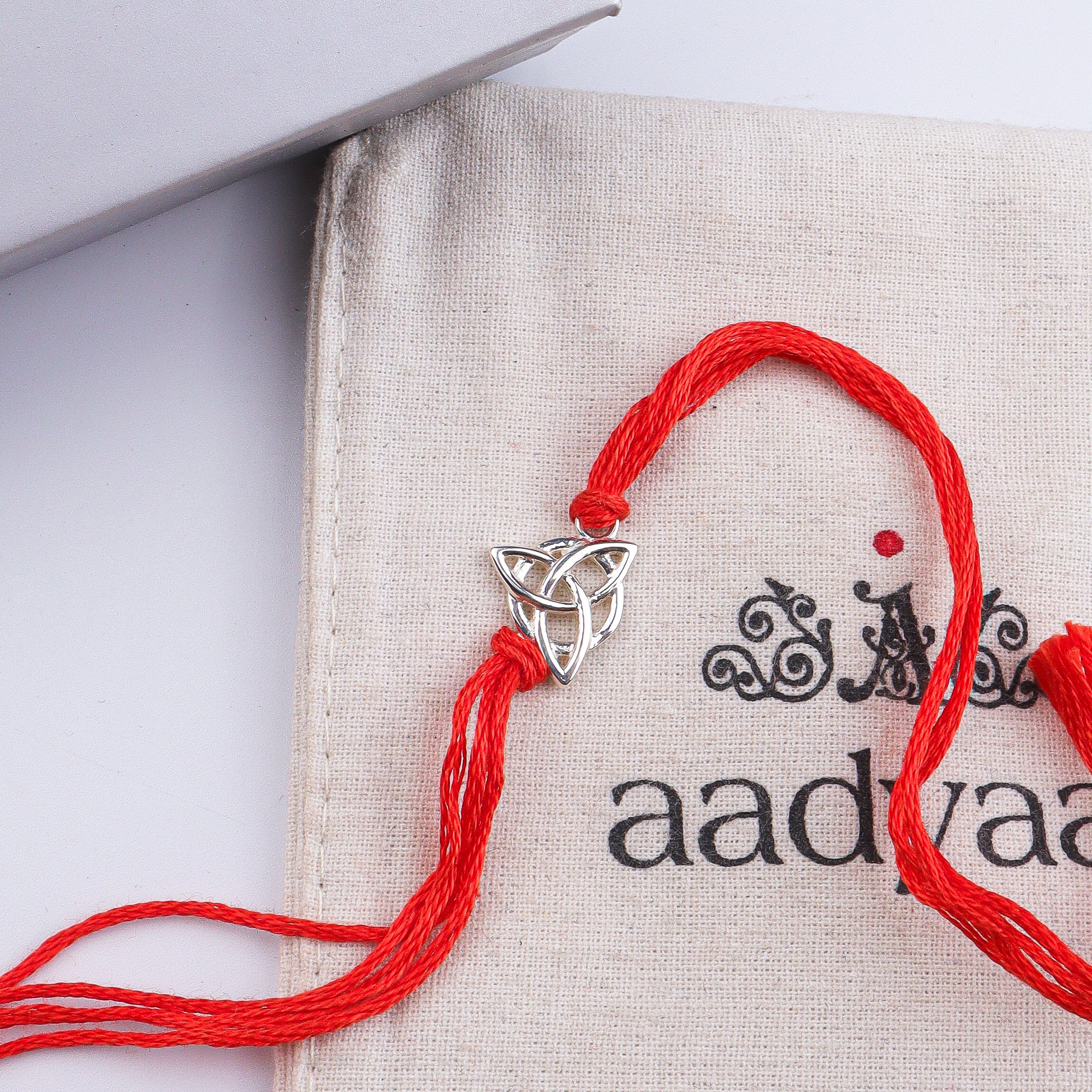 Celtic Trinity Silver Rakhi
