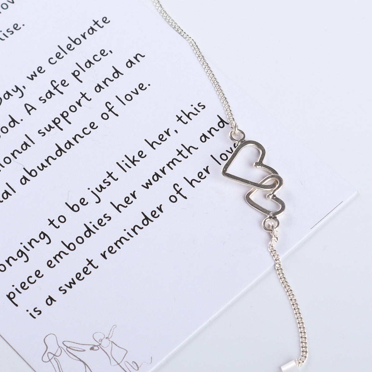 Mother & Me (Heart Flat) Bracelet
