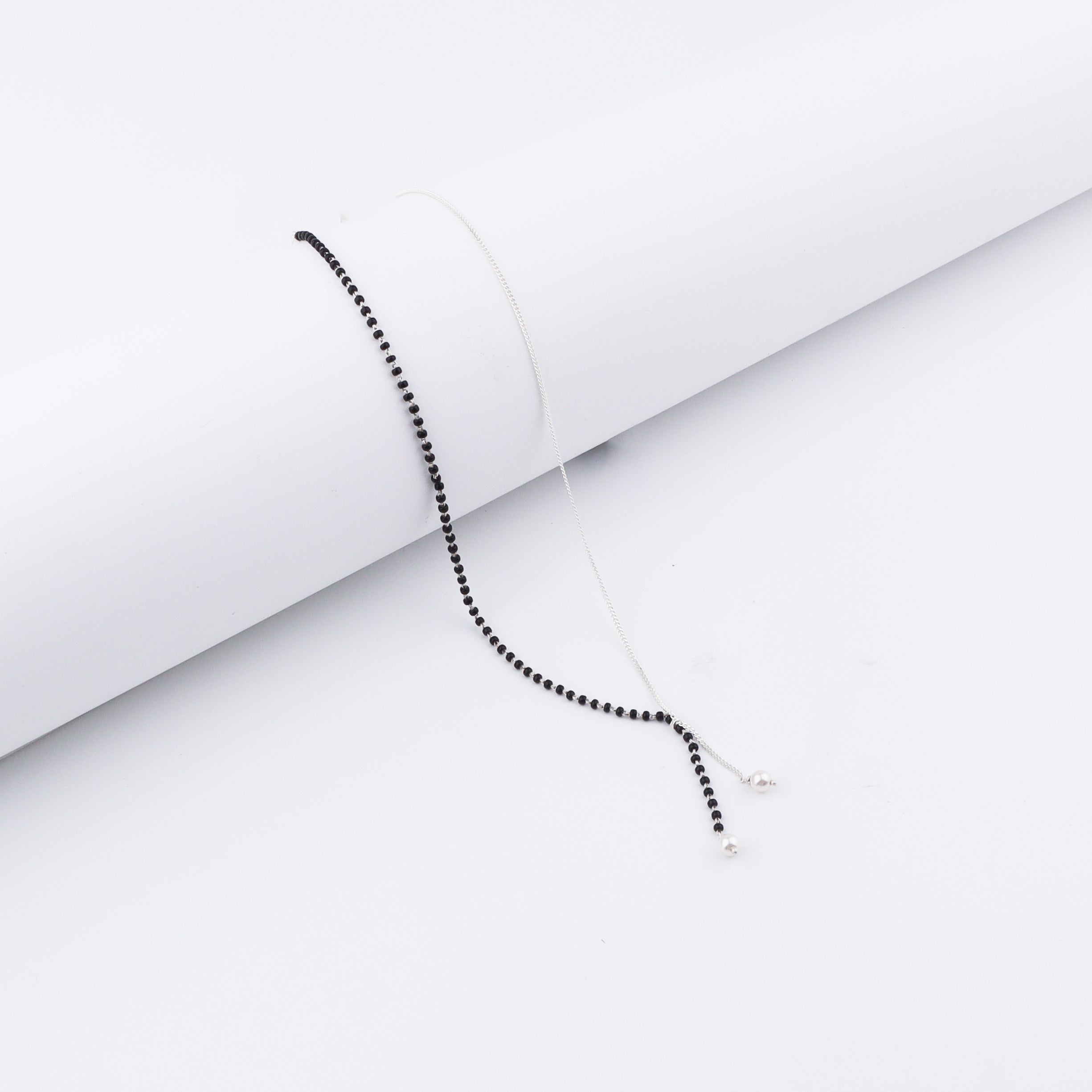 Handmade Silver Mangalsutra with Pearls