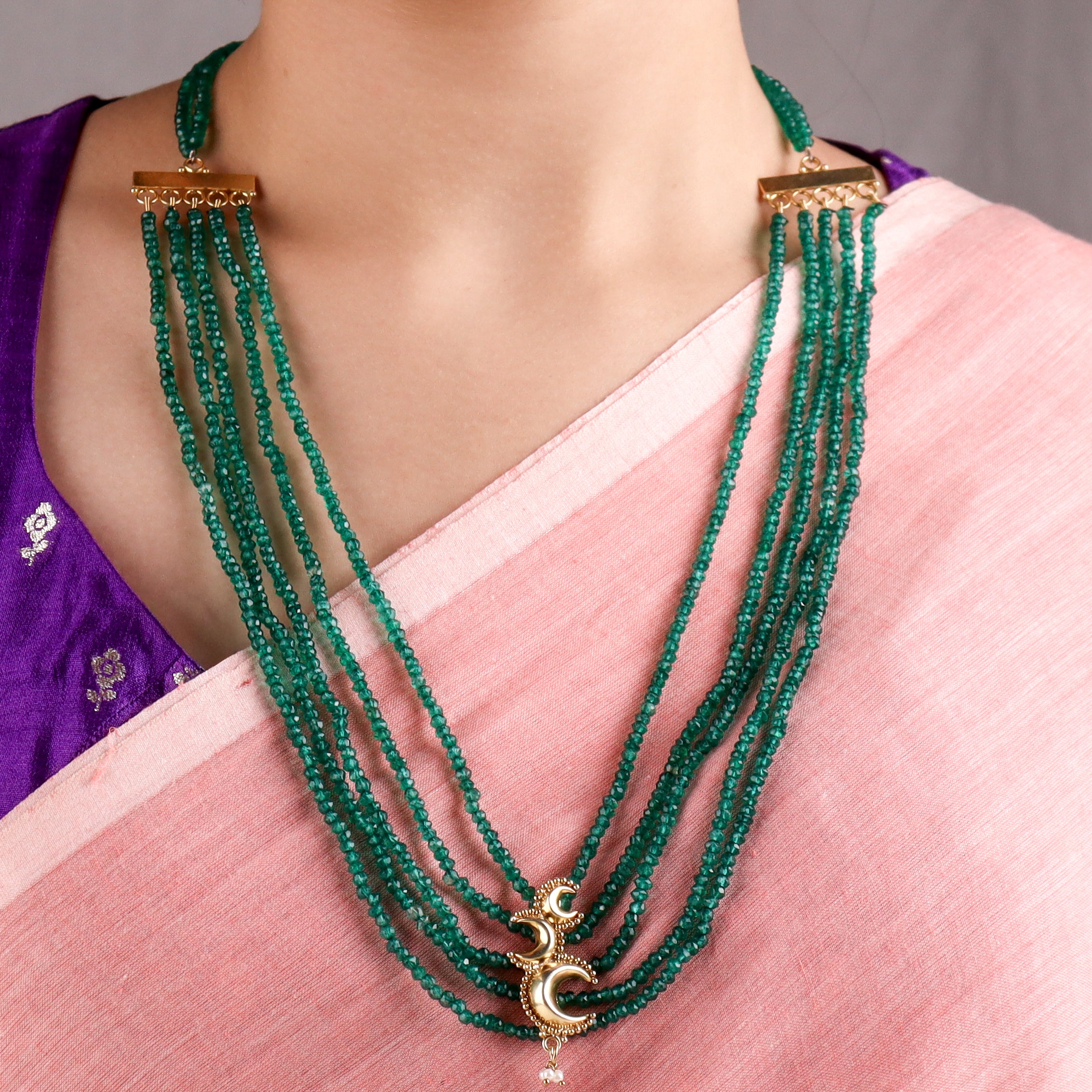 Chandrakor Green Onyx Necklace