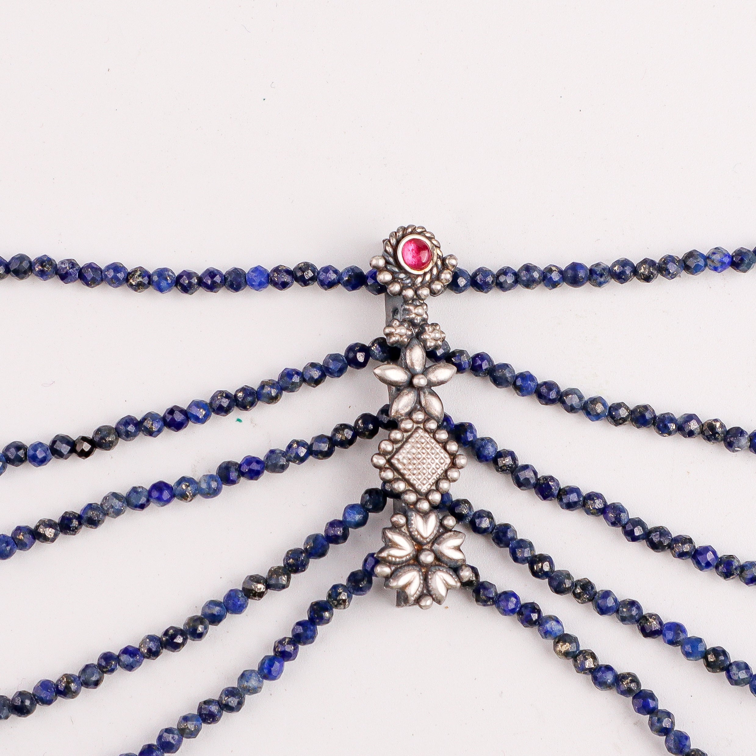 Lapis Luzuli Multicharm Necklace