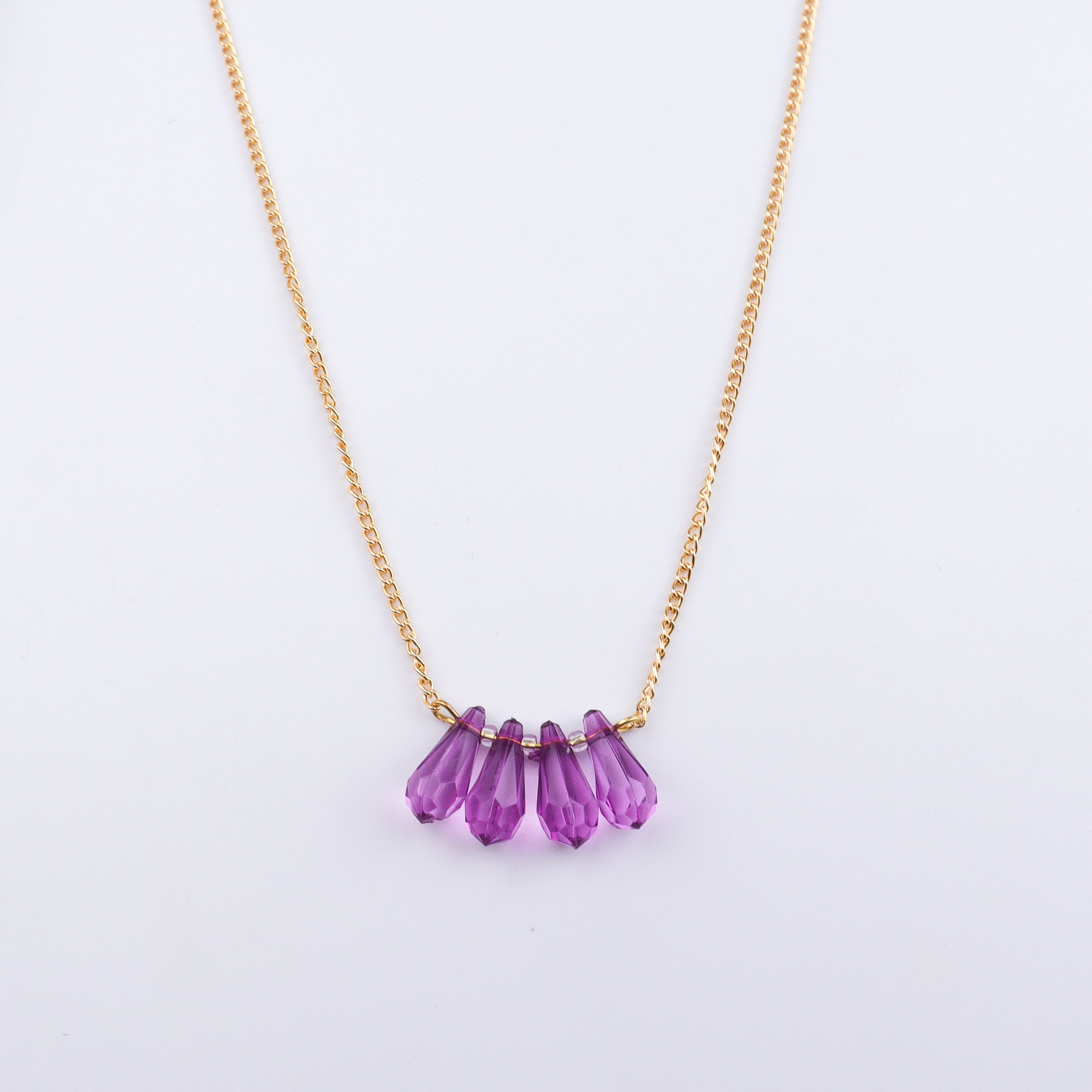 22K Gold Plated Brass Fashion Necklace