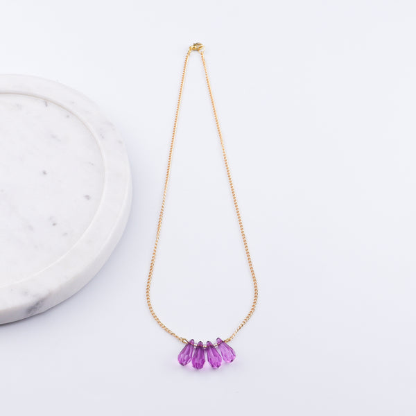 22K Gold Plated Brass Fashion Necklace