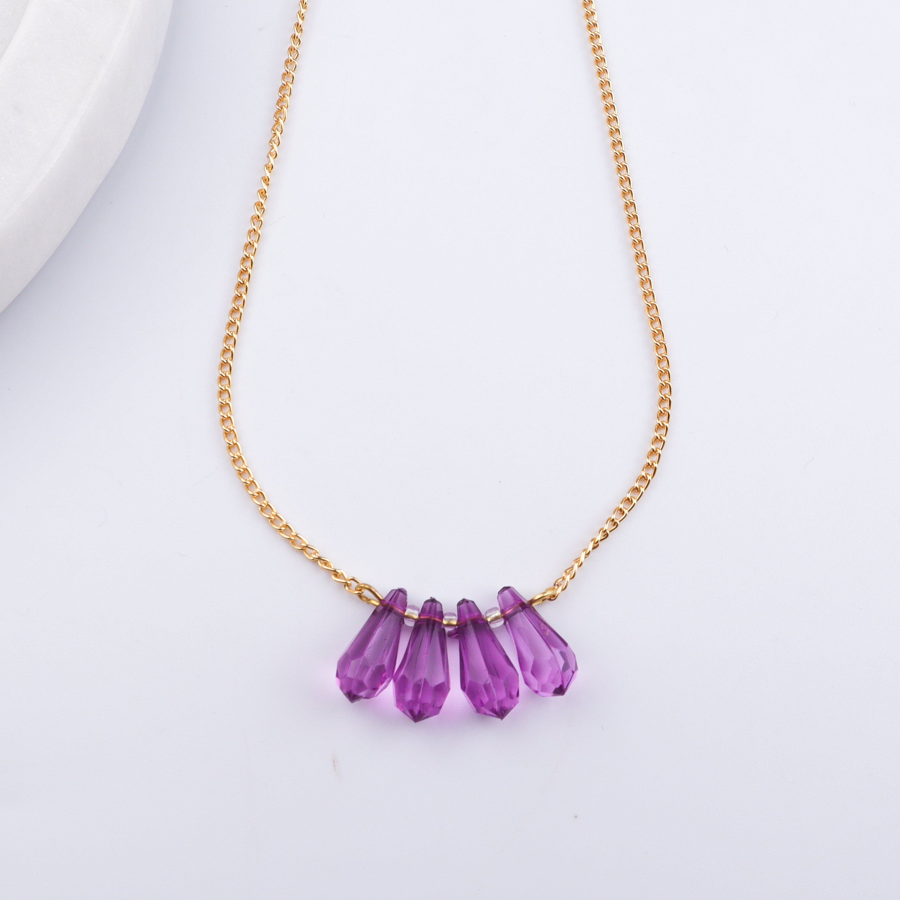 22K Gold Plated Brass Fashion Necklace