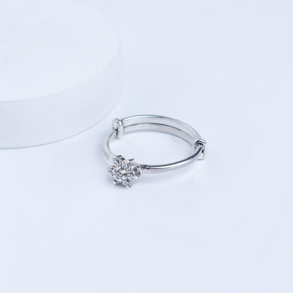 Flower Ring Small | CZ | 92.5 Silver