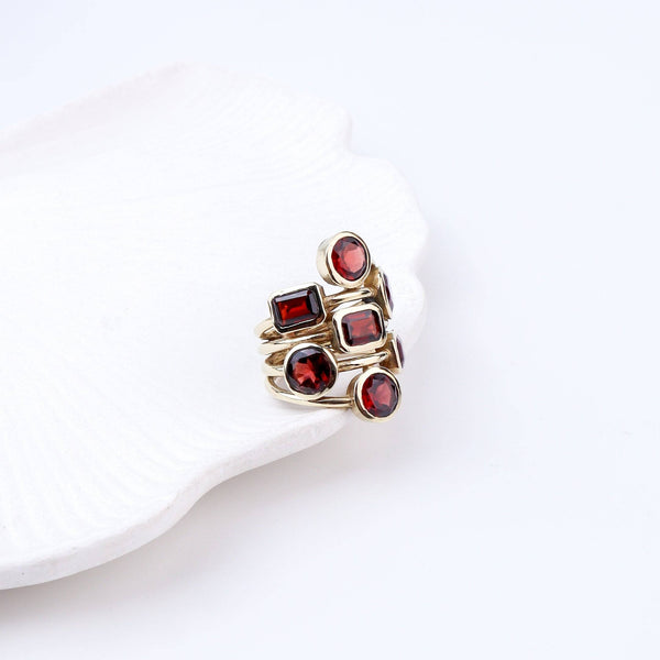 Close-up of a brass fashion ring showcasing intricate detailing, unique design, and fine craftsmanship