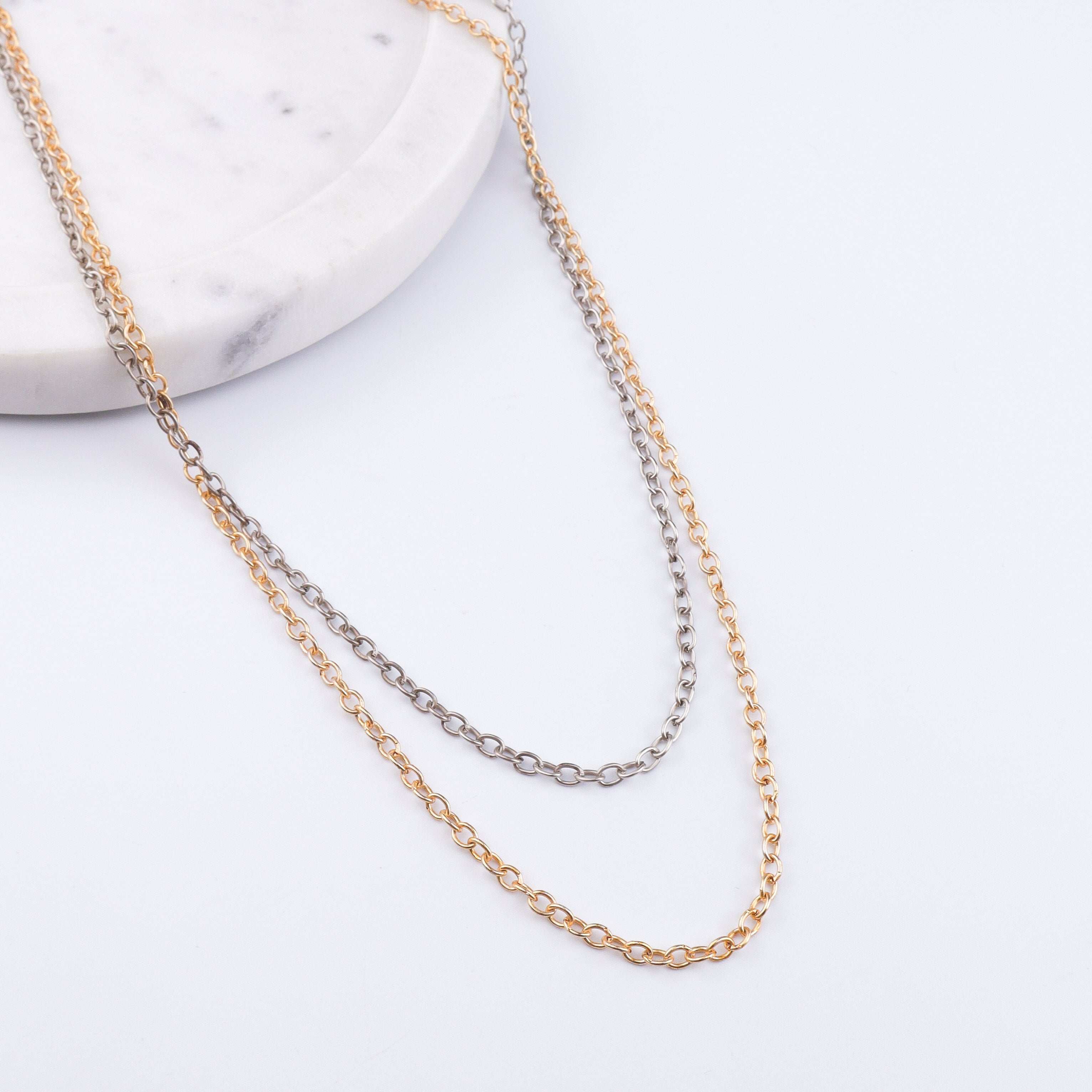 22K Gold Plated Brass Fashion Necklace
