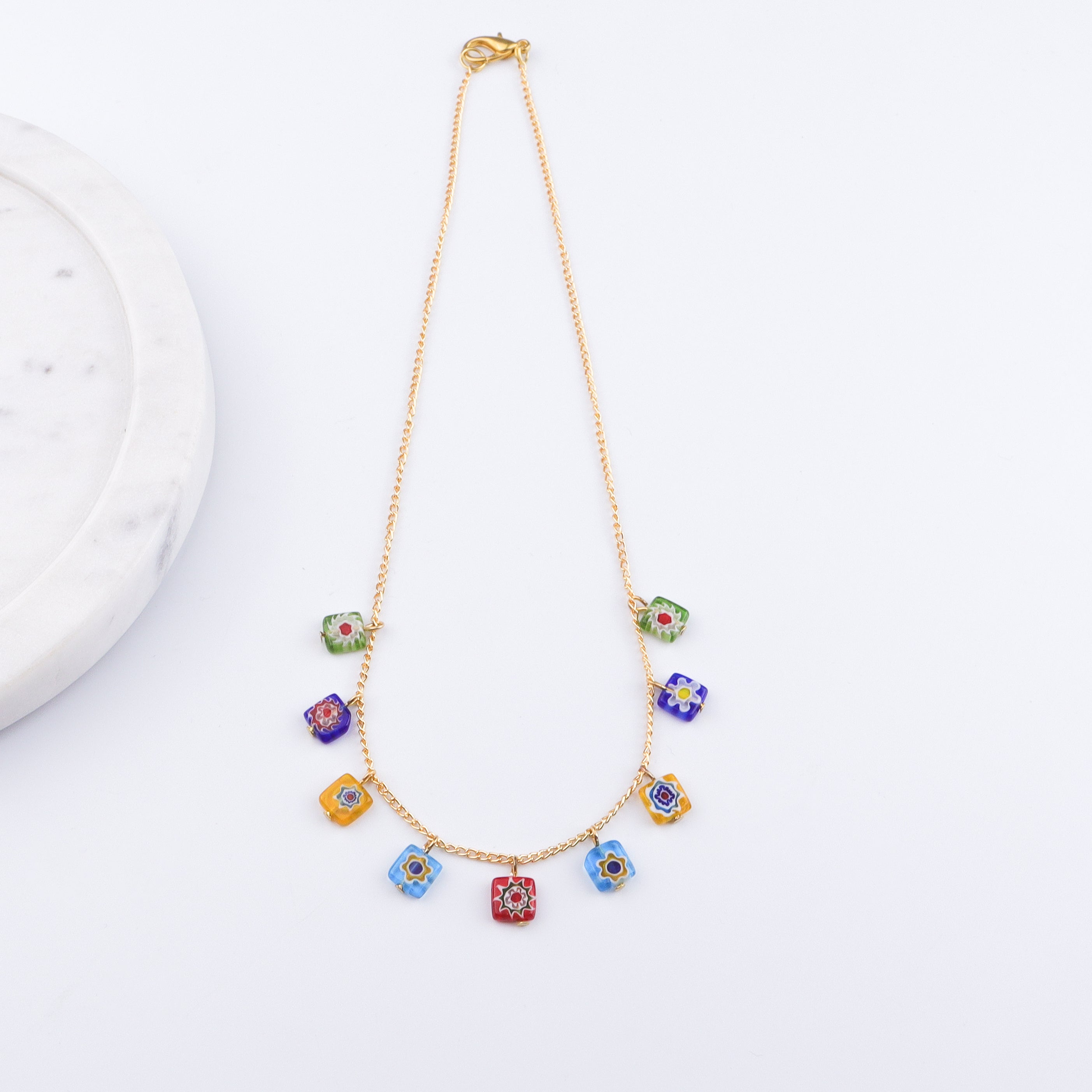 22K Gold Plated Brass Fashion Necklace