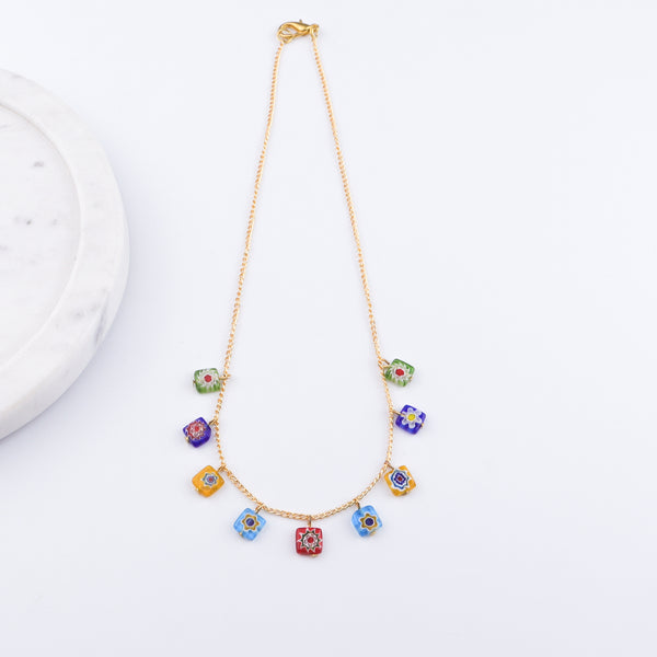 22K Gold Plated Brass Fashion Necklace