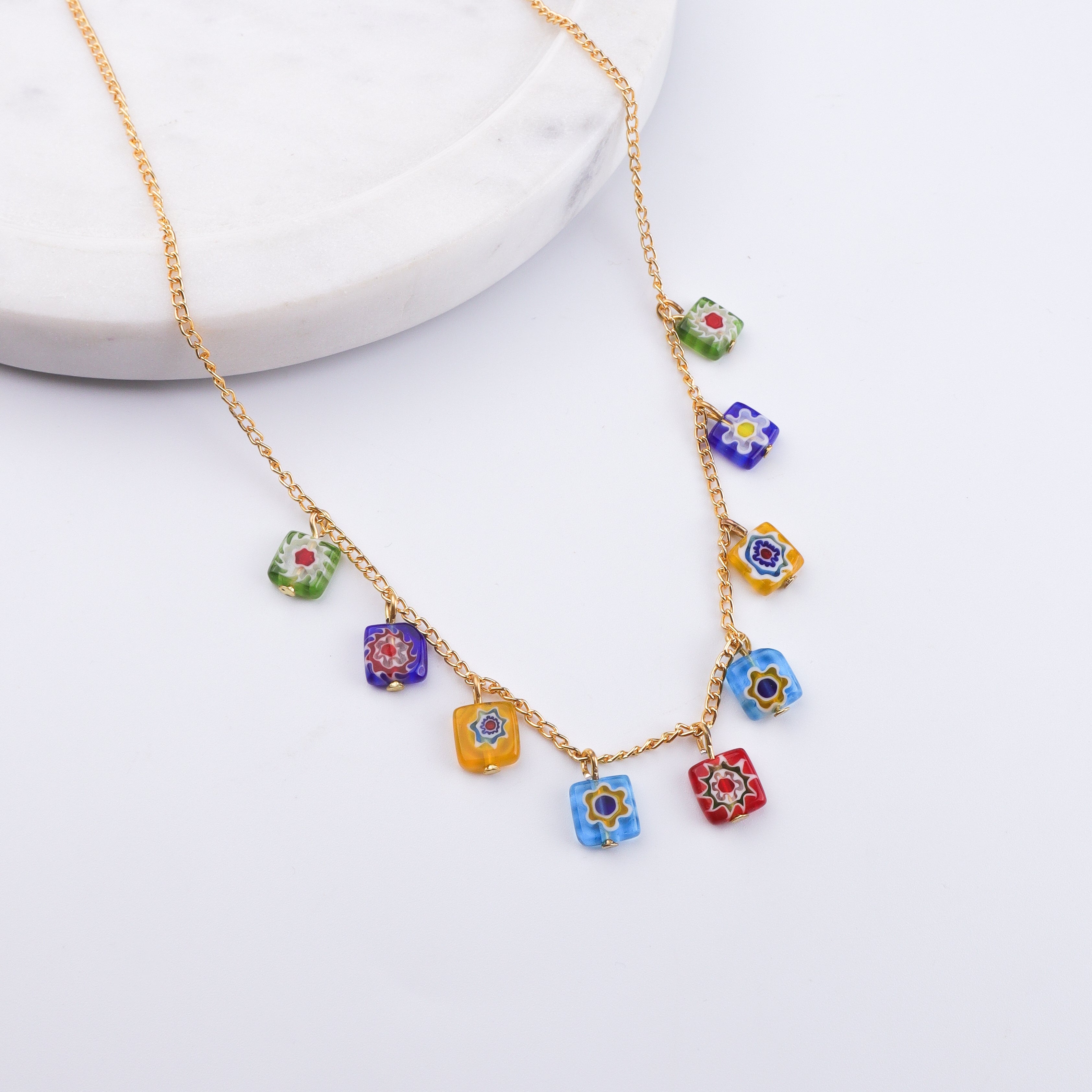 22K Gold Plated Brass Fashion Necklace