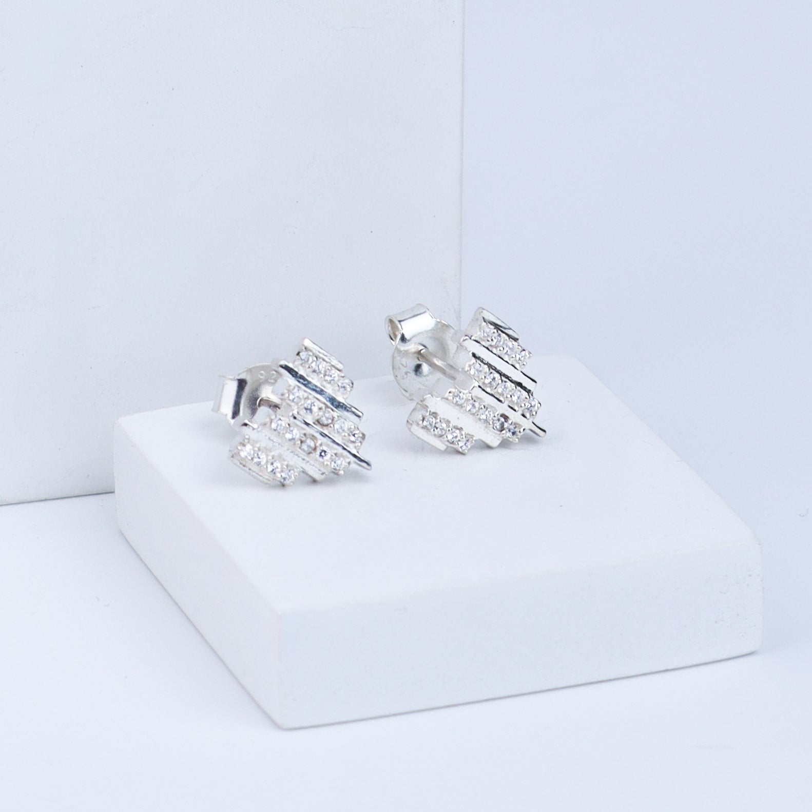 Heart Set with Chain | CZ | 92.5 Silver