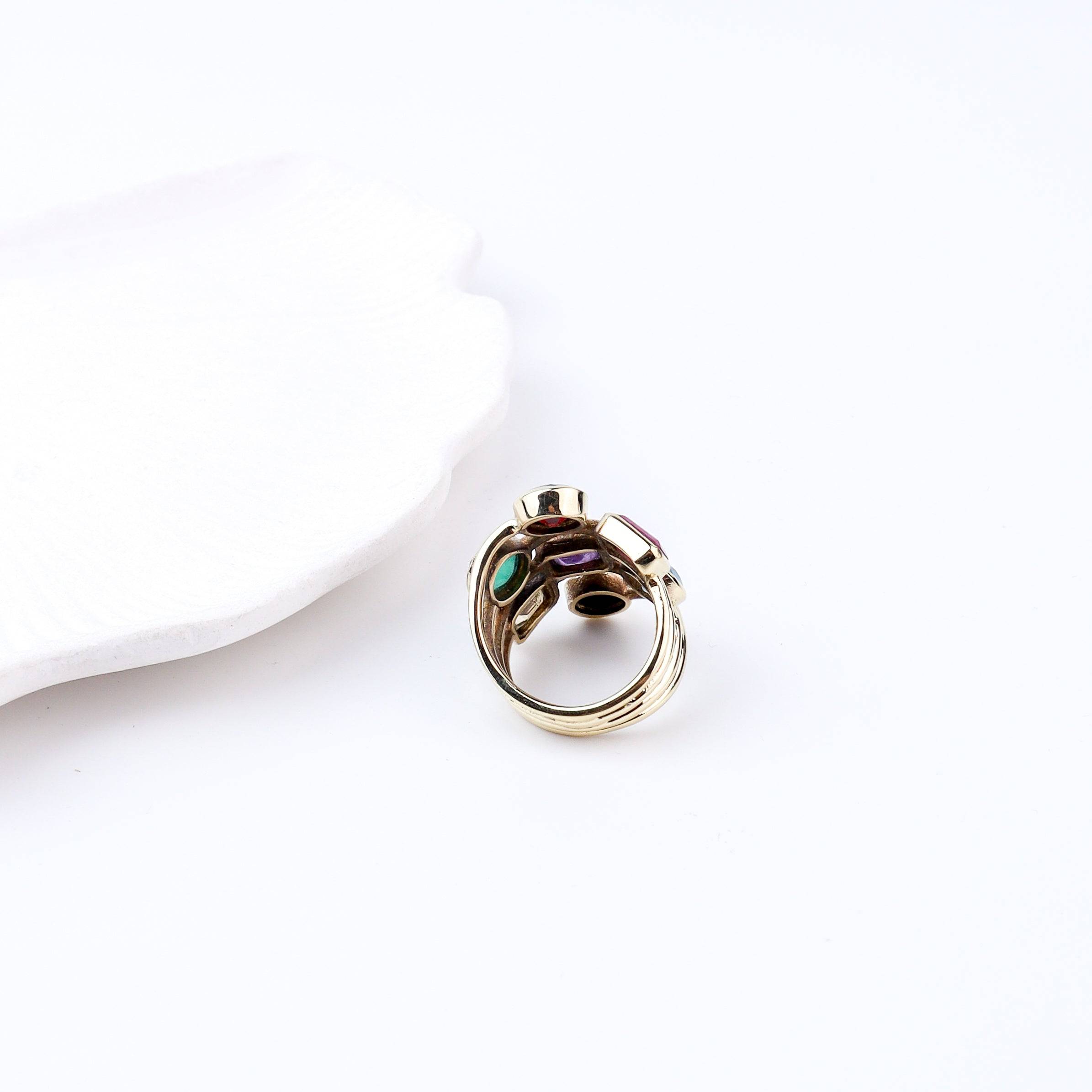 Brass Fashion Ring showcasing the brass material, detailed craftsmanship, and smooth polished finish