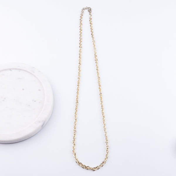 22K Gold Plated Brass Fashion Necklace