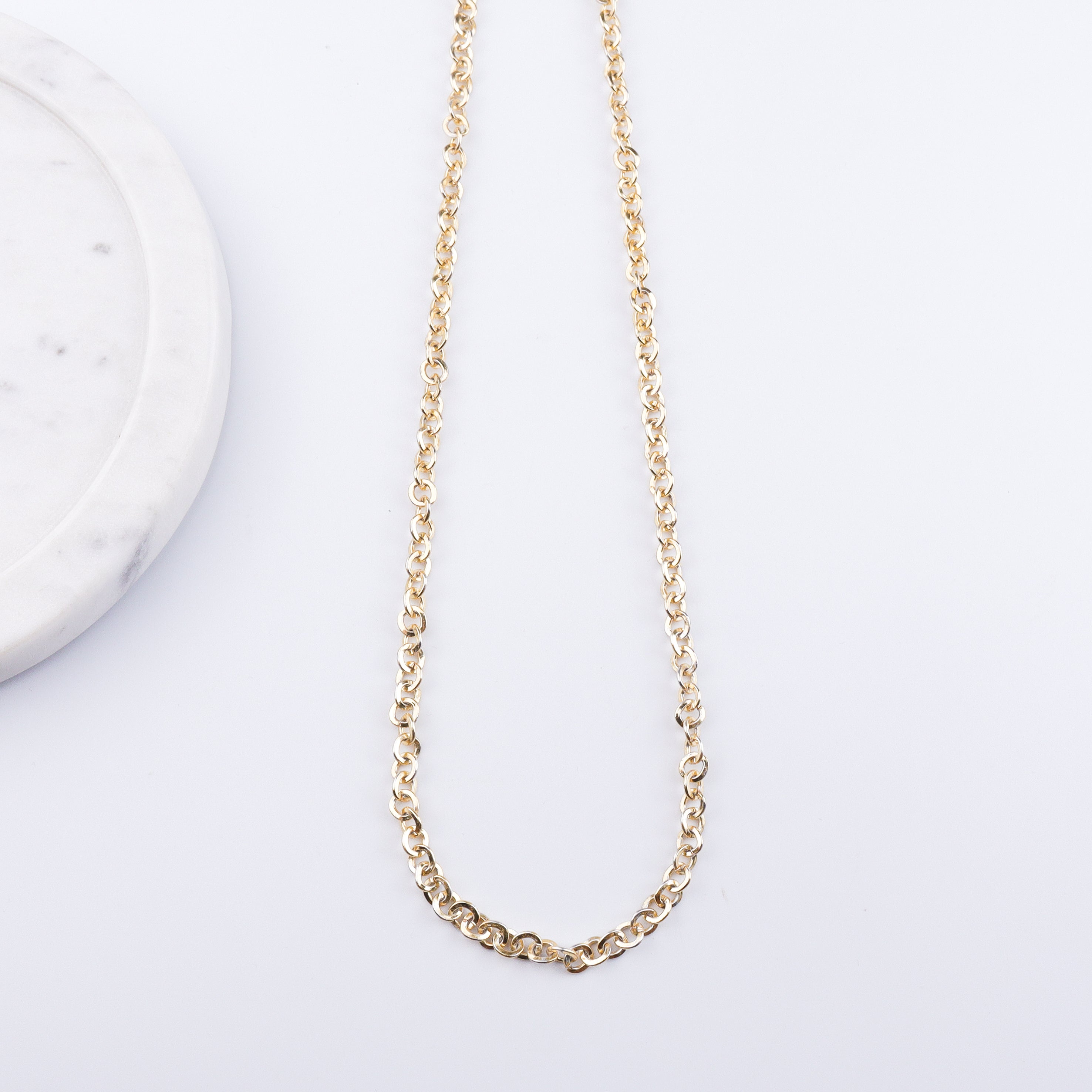 22K Gold Plated Brass Fashion Necklace