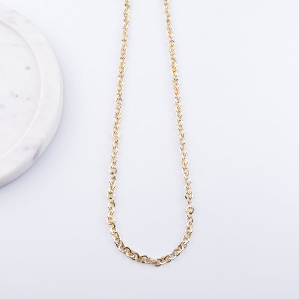 22K Gold Plated Brass Fashion Necklace