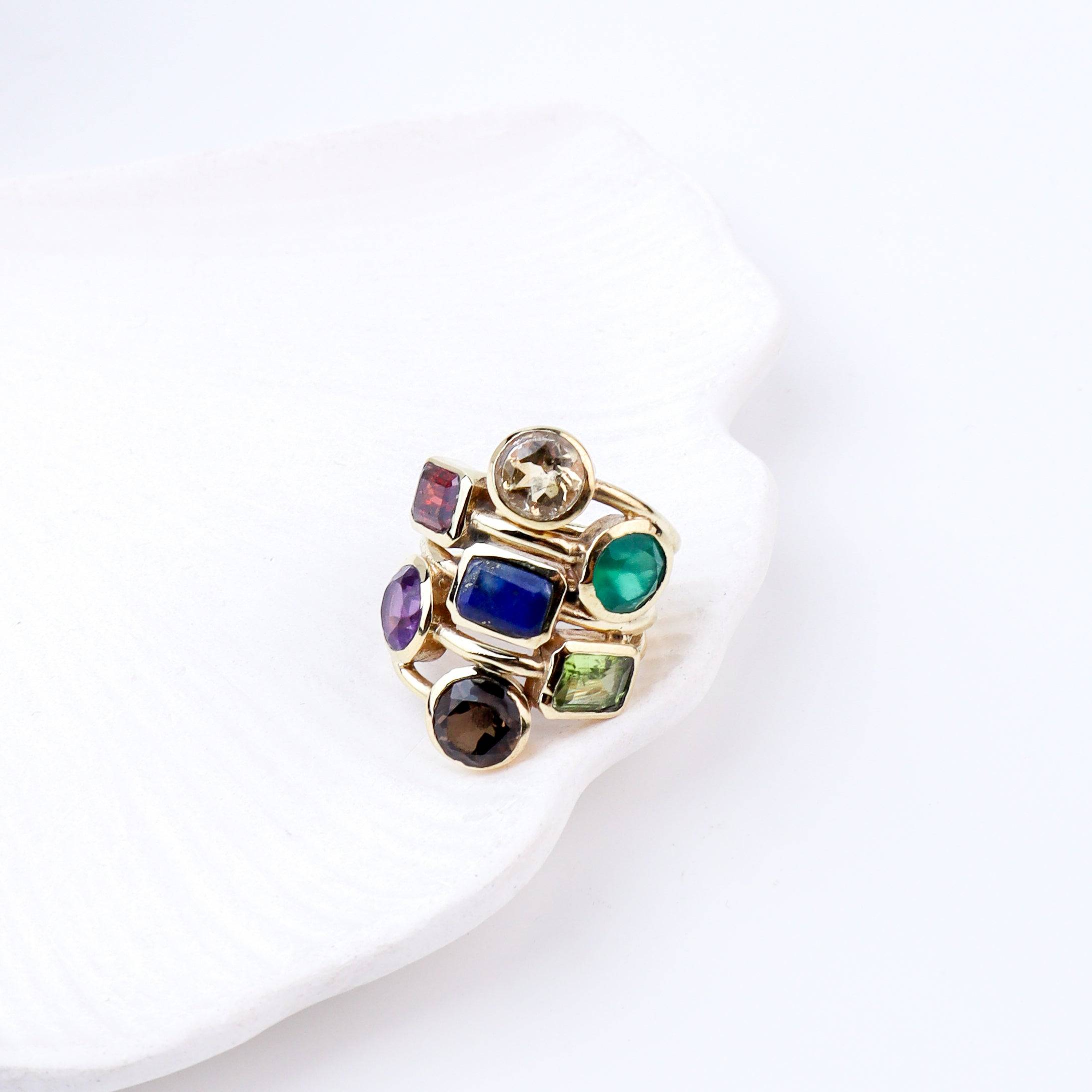 Close-up of Brass Fashion Ring showcasing intricate detailing, unique design, and fine craftsmanship