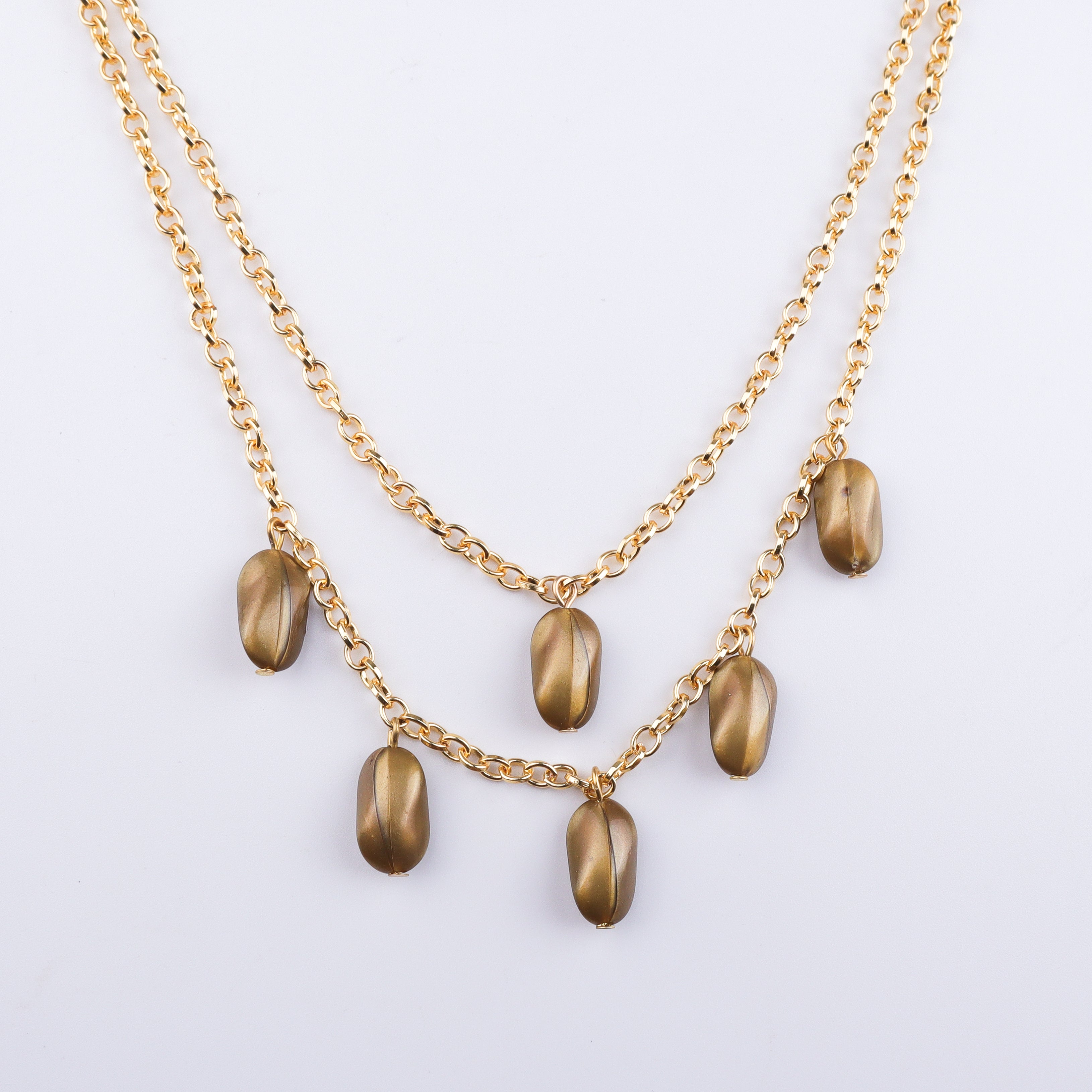 22K Gold Plated Brass Fashion Necklace