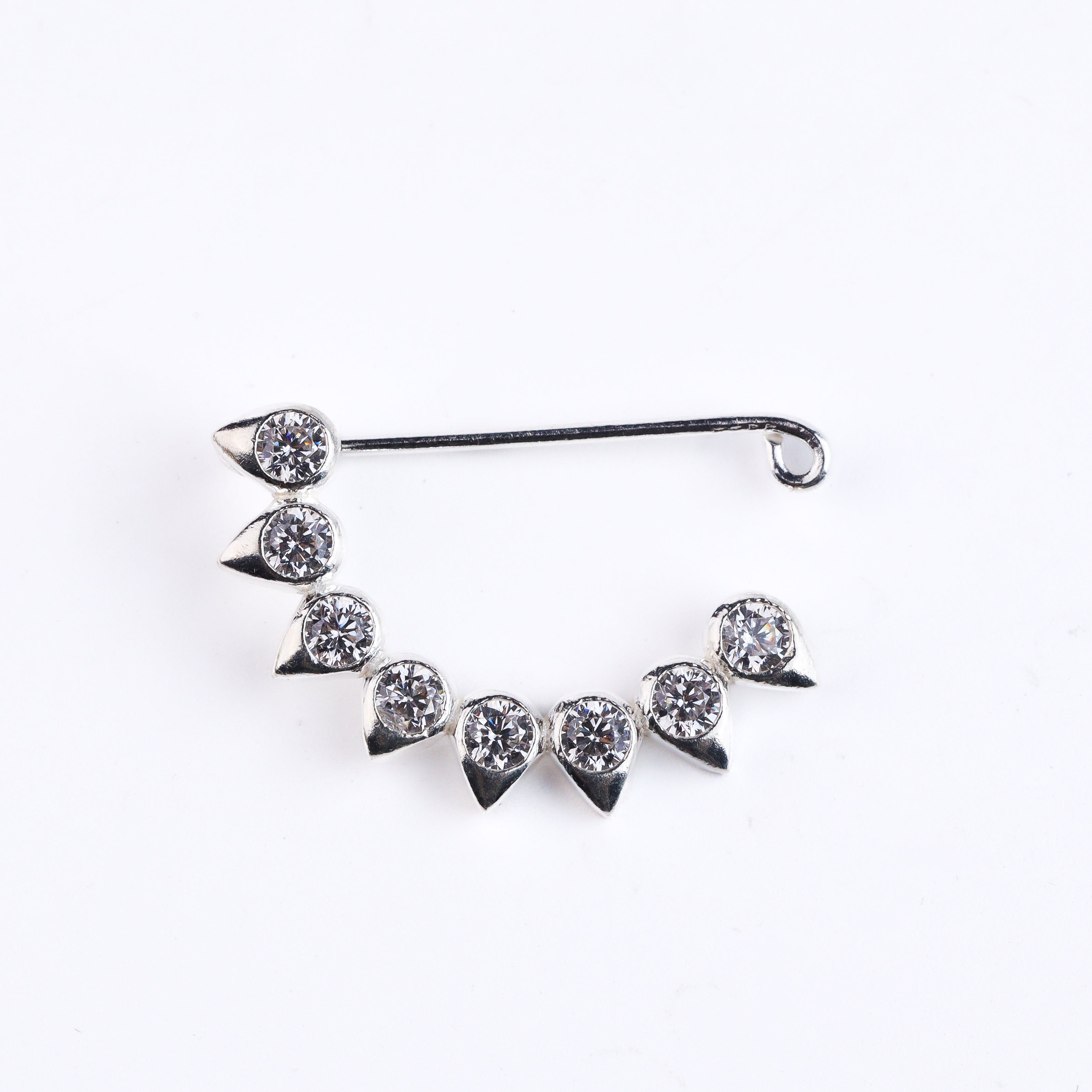 CZ petal nath (Big)Clipon