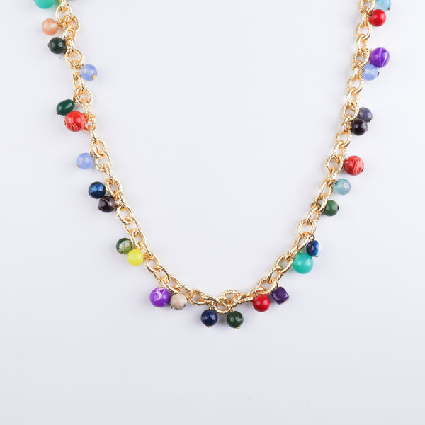 22K Gold Plated Brass Fashion Necklace