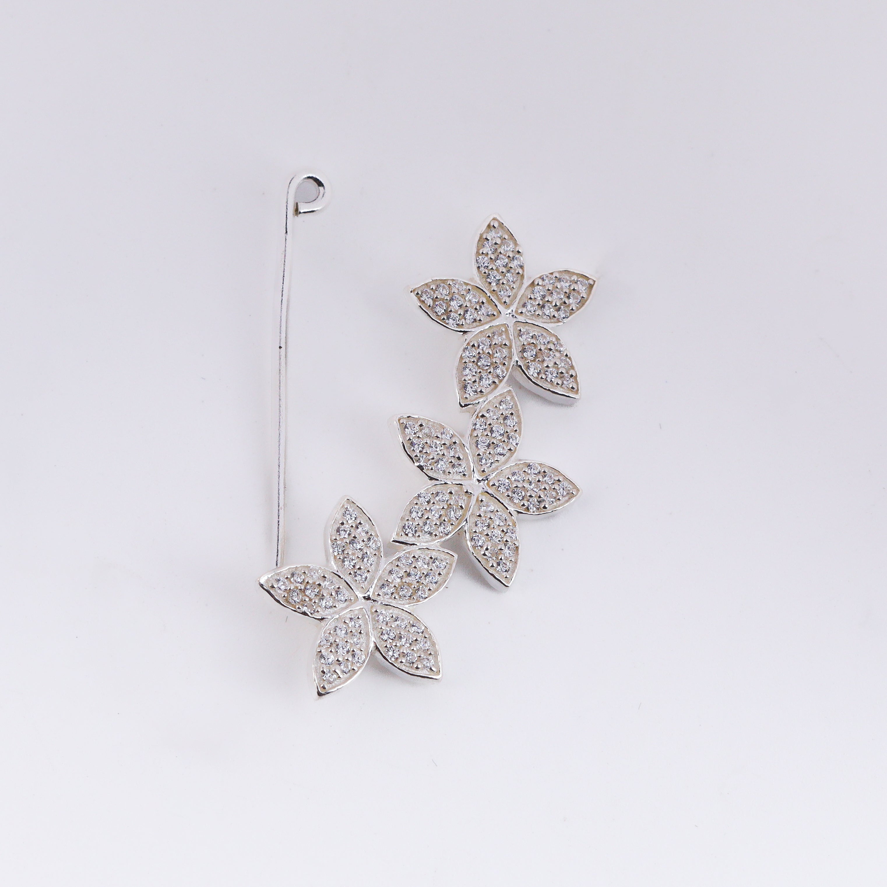 CZ Flower Nath Clipon (Big)