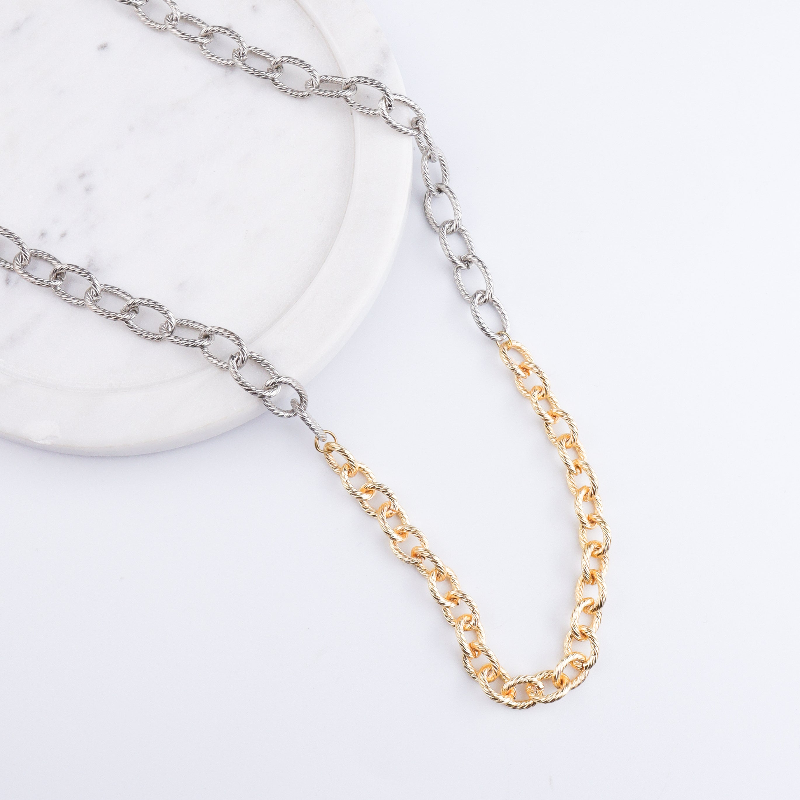 22K Gold Plated Brass Fashion Necklace