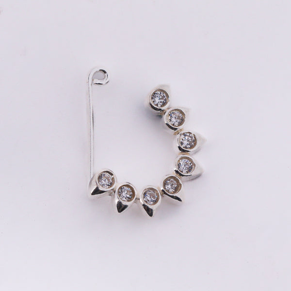 CZ petal nath (Small)Clipon