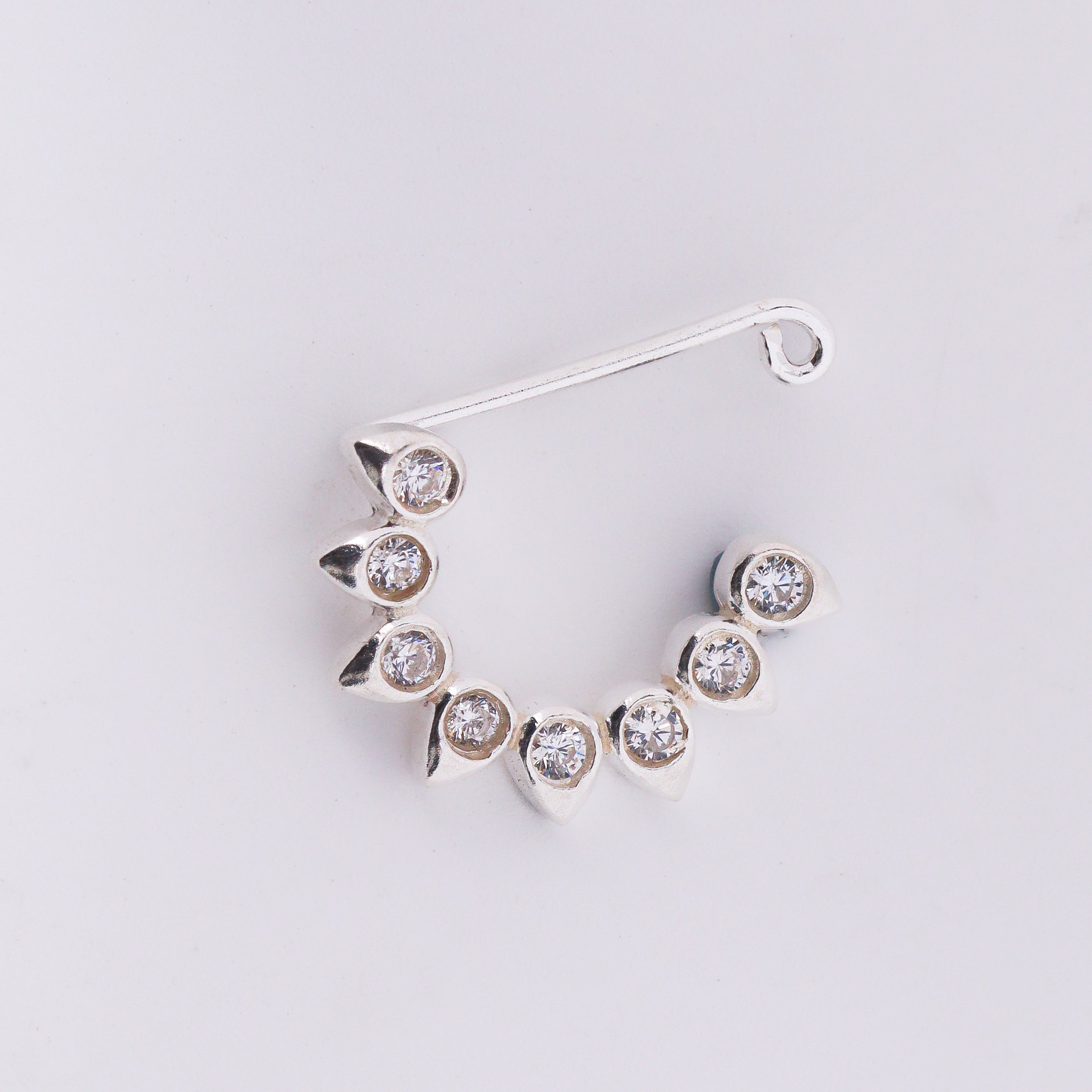 CZ petal nath (Small)Clipon