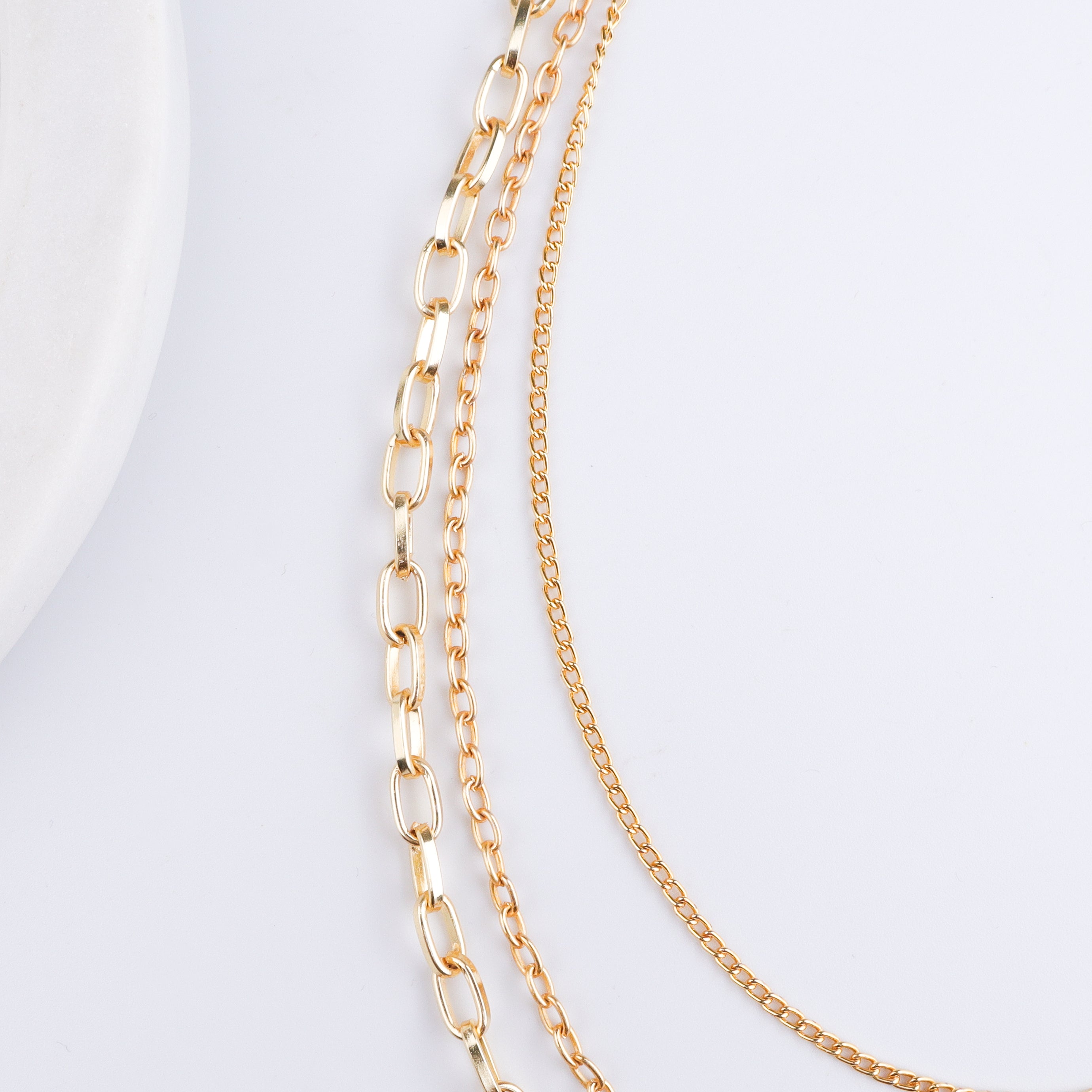 22K Gold Plated Brass Fashion Necklace