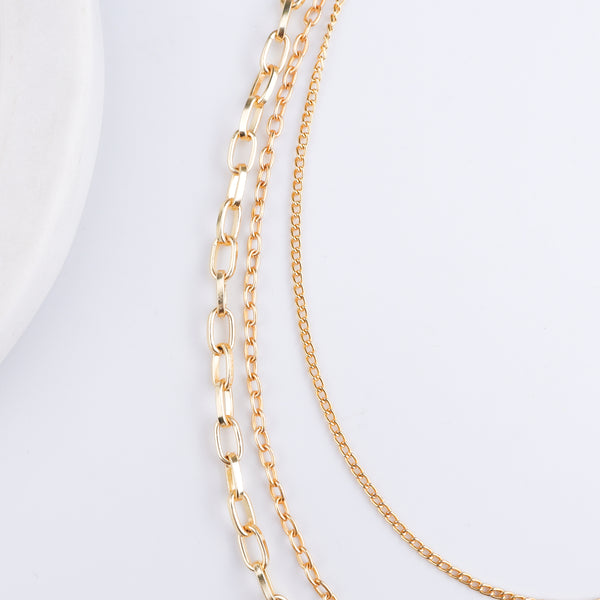 22K Gold Plated Brass Fashion Necklace