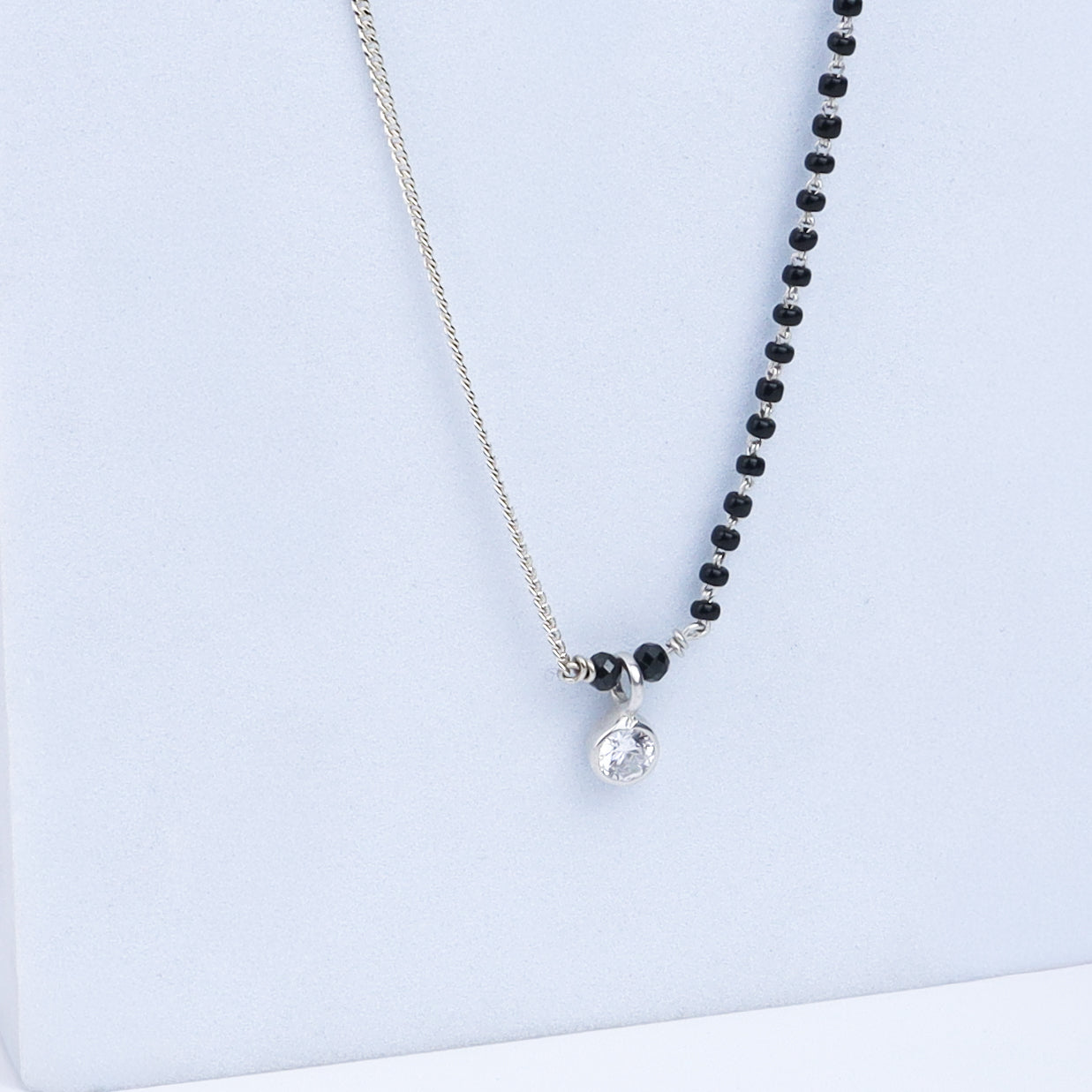 Half & Half : CZ Mangalsutra | 92.5 Silver