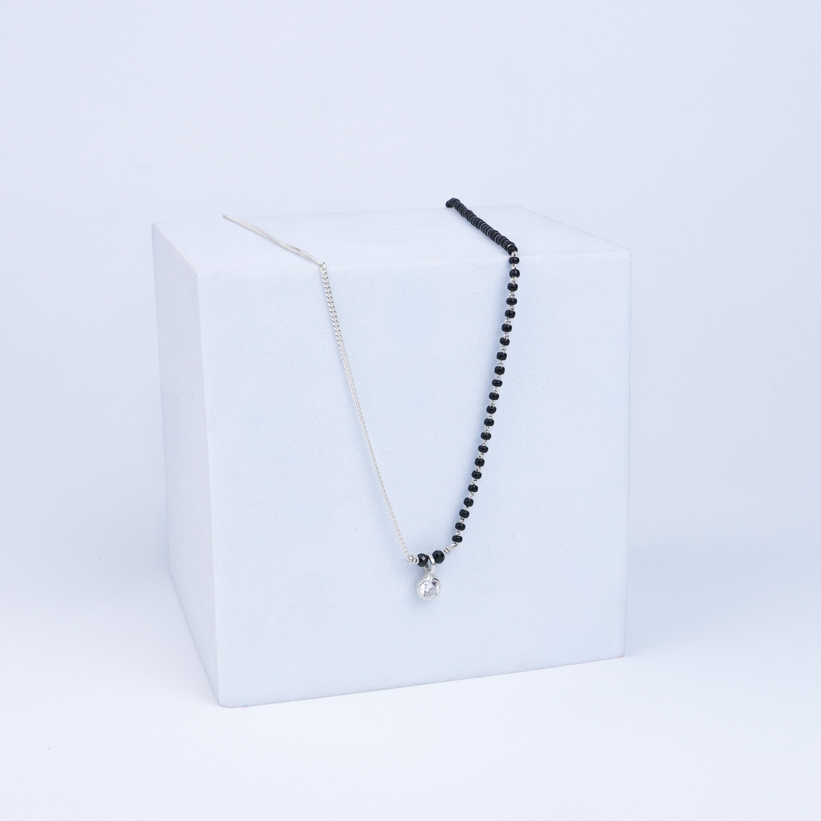 Half & Half : CZ Mangalsutra | 92.5 Silver
