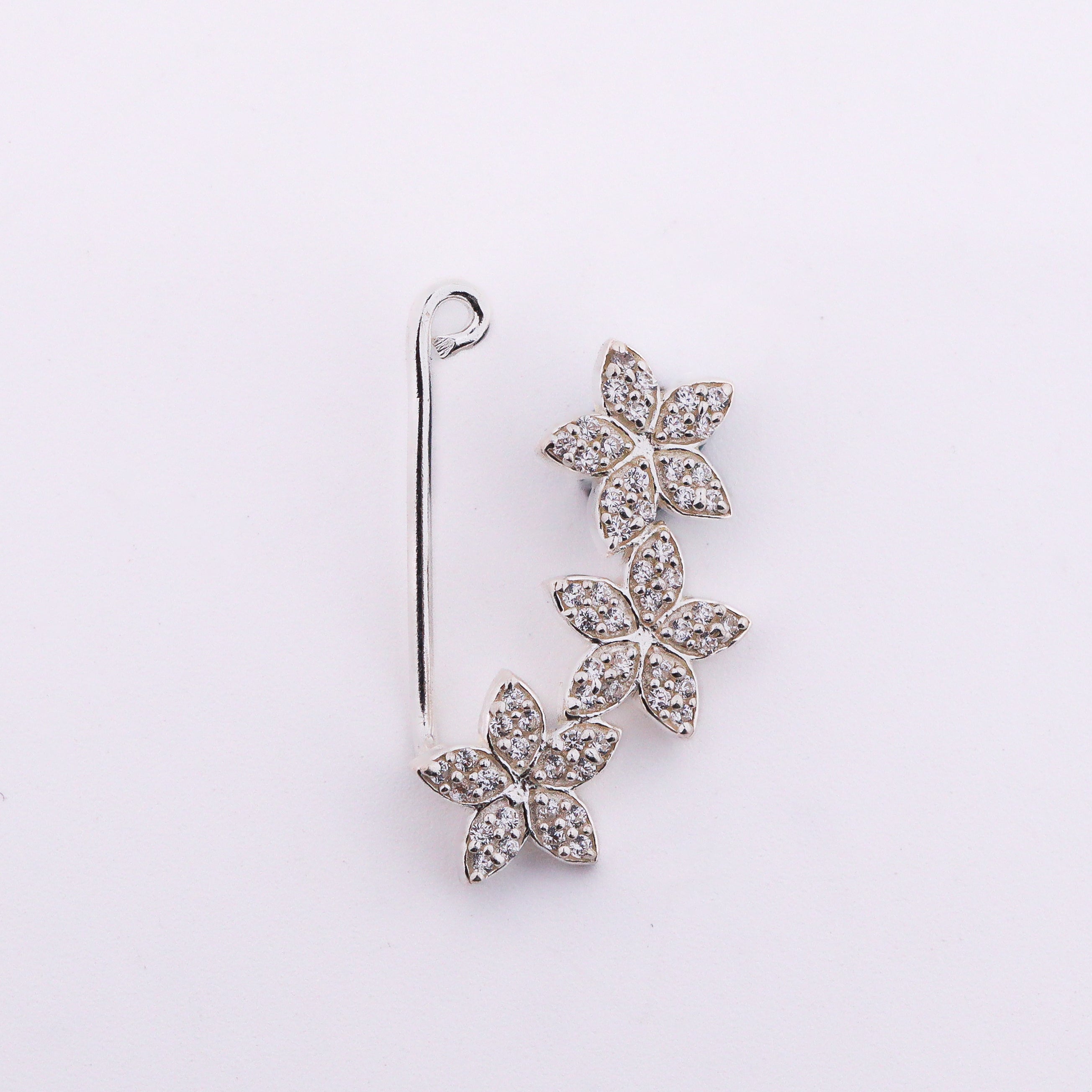 CZ Flower Nath Clipon (Small)