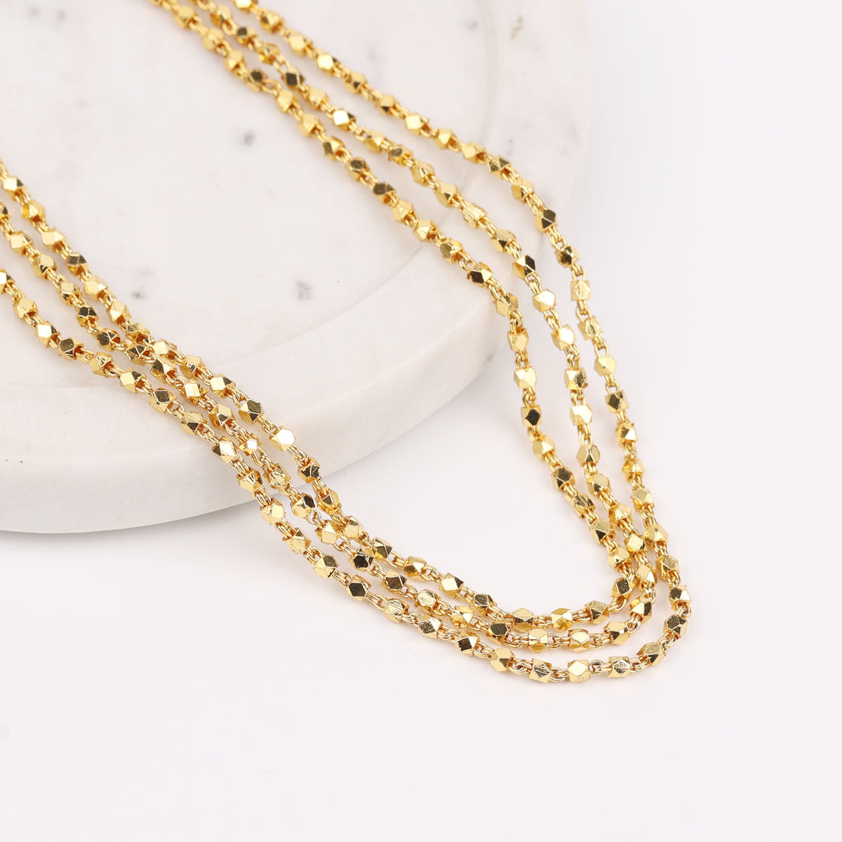 22K Gold Plated Fashion Ashtapailu Maal – 3 Layer Big